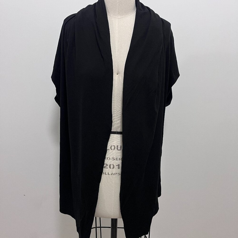 OSKA Black Short Sleeve Cardigan